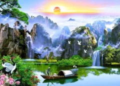 Tranh treo phòng khách sang trọng: Bí quyết lựa chọn và trang trí không gian đẳng cấp